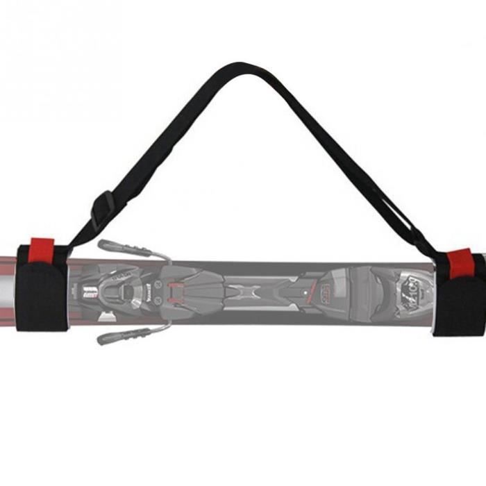 1 Pièces Porte Ski Dorsal, Bandoulière Réglable pour Pack Ski, Système de  Transport de Skis - Noir