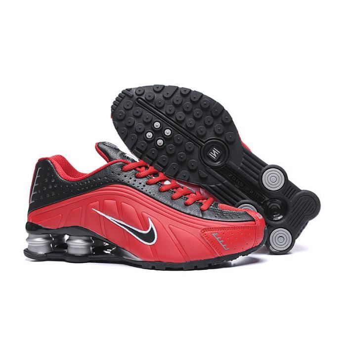 Baskets Nike CLASSIC CORTEZ Homme Et Femme Noir et rouge argent