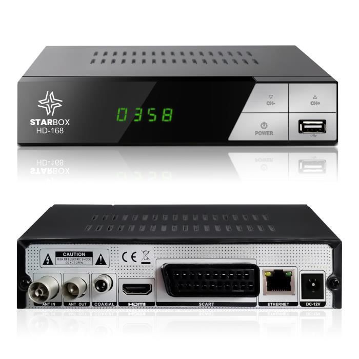 Récepteur TNT HD Ferguson Ariva T40 - DVB-T2 HEVC H.265 - Enregistrement PVR - HDMI, Péritel, USB