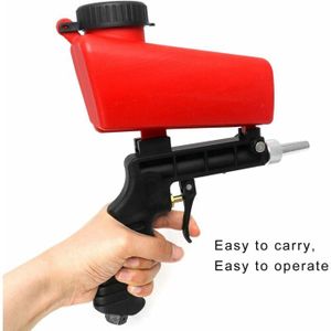 Pistolet De Sablage Pneumatique Professionnel | Buse épaissie, 90 PSI | Pour Dérouillage, Nettoyage, Polissage | Avec Pot D'alimentation
