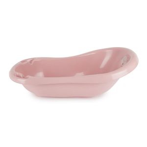 Baignoire Bébé Pliable Portable - Antidérapante, Avec Trous Drainage - Pour Nouveau-nés Et Enfants Jusqu'à 2 Ans - Rose - 4