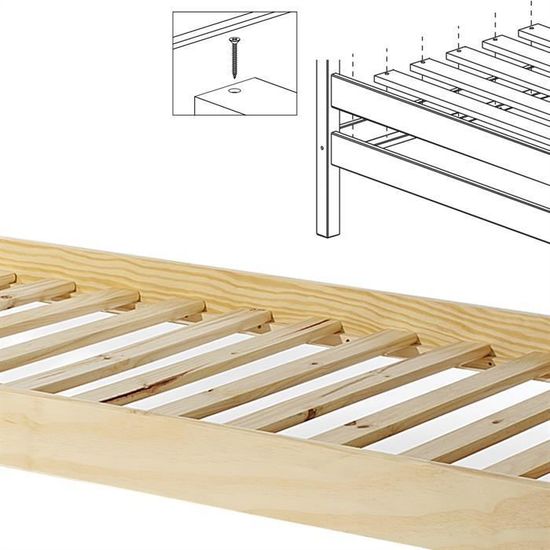 Comment Faire Pour Passer Un Sommier Dans Un Escalier Sommier En Pin Massif 15 Lattes 90 X 200 Et Ou 190 Achat Vente Sommier Cdiscount