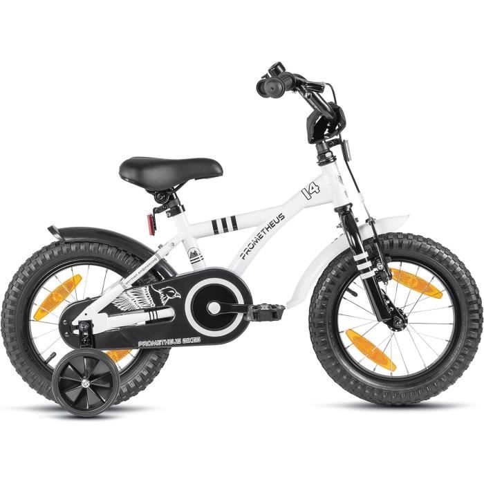 Velo Enfant 4 Ans - vélo Fille 14 Pouces a Roulette pour 3 a 5 Ans - Petite  Princesse en Blanc - Cdiscount Sport