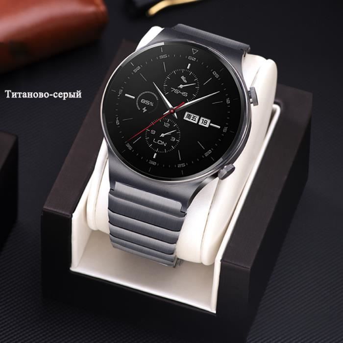 CONNECTEUR DE BRACELET Titanium gray 1 22mm Bracelet de montre en titane gris pour Huawei Watch GT2 Pro en metal en acier Cdiscount Telephonie