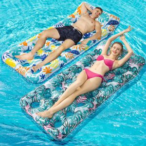 Matelas gonflable flottant pour enfants, motif flamant rose, pour piscine et sports aquatiques-2