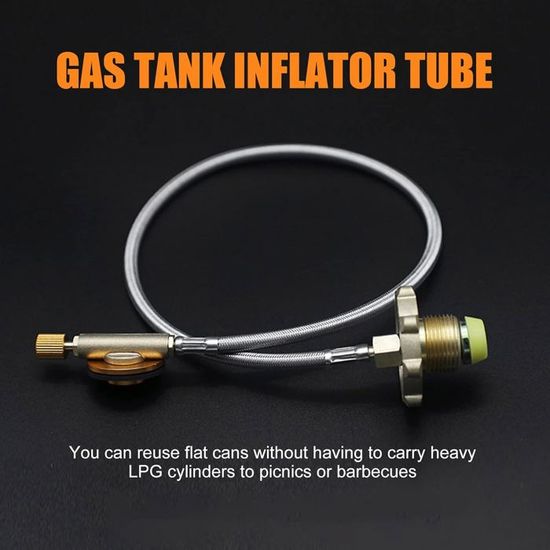 Lot De 2 Adaptateurs Gaz Camping - Convertisseur Cartouche Butane Pour Réchaud Randonnée
