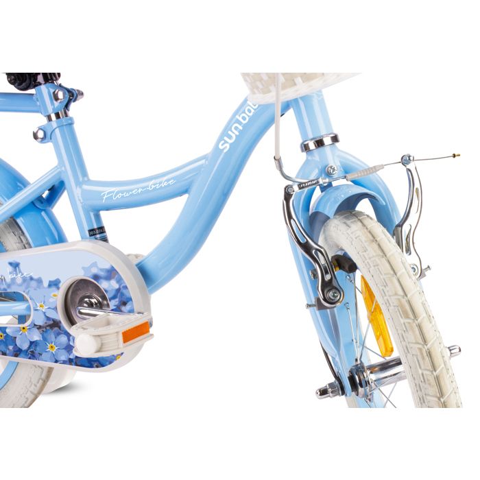 Vélo Fille 20 Pouces Flower Bike – 6 Vitesses Shimano, Freins V, Cadre Acier, Pour Enfants De 6 à 10 Ans