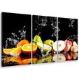 Hxa Deco Tableau Triptyque Decoration Murale Pour La Cuisine