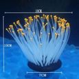 Aquarium brillant décor effet artificiel Silicone plante mer anémone pour Aquarium décoration Aquarium ornement [FCB8AE1]-0