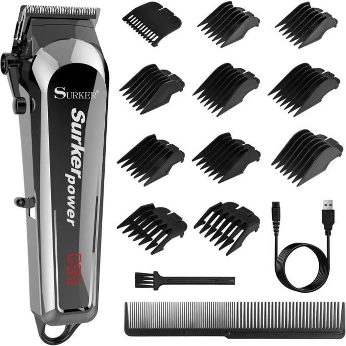 SURKER Tondeuse à cheveux professionnelle Surker Power pour hommes avec ...