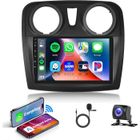 IBEAFILLY Autoradio pour Renault Dacia Logan 2 Sandero 2012-2017 CarPlay 9" ecran Android 13 GPS 2Go+ 32 Go