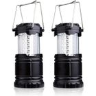 PRESOMA Lanterne de Camping LED Pliable, 2 Pièces Lampe d'Étanche Ultra Bright LED Lantern pour Camping, Randonnée, Jardin, Pêche, etc