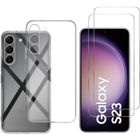 Coque pour Samsung Galaxy S23 et 2 Verres Trempé Film Protection Ecran Phonillico®