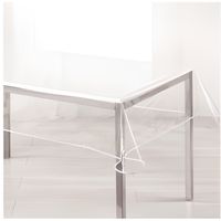 Nappe - Cristal transparent rectangle - 140 x 240 cm - Garden - Blanc