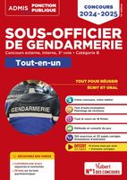 Concours Sous-officier de gendarmerie - Catégorie B - Tout-en-un 2024/ 2025