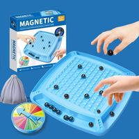 Magnet Game - Magnetic Chess Board, New Magnetic Chess Game, Magnetic Board Game, Magnetic Chess Checkers Board Toy