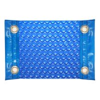 Bâche solaire de piscine à bulles - ÉCONOMIQUE 600µ - 6 x 3.5m - Bleu