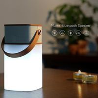 Mini Enceinte Étanche IPX4 Bluetooth Sans-fil Portable Lampe Lecteur Carte MP3
