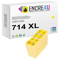 Cartouches d'encre compatibles 714 XL jaune pour Epson - Lot de 2 - ENCRE4U