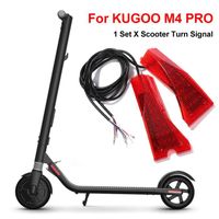 Clignotants ABS pour trottinette électrique KUGOO M4 PRO - HELLOVE - Pièce détachée gauche droite - Rouge