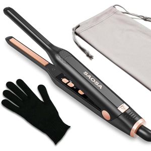 Lisseur à Barbe VIKICON Mini - Peigne Chauffant Ionique, Réglage 210°, Design Rétro Années 30