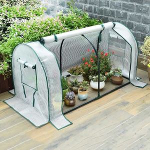 Mini serre 2/3 étages avec housse transparente housse de rechange robuste et imperméable en PE/PVC pour serre de jardin pour protéger les plantes 