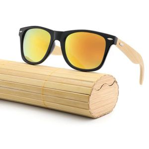 AZB FAIT MAIN unisexe Bois Lunettes de soleil en bois Temple Classique Carré Lunettes de NEUF