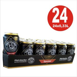 BIERE 24 x 0,33L canettes Alpirsbacher Klosterbräu bière spéciale 5,2% Vol y compris dépôt