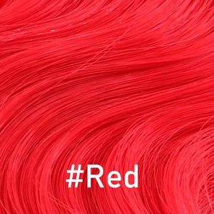 PERRUQUE - POSTICHE Rouge 18 pouces  -Tissages synthétiques Body wave noirs, extensions de 16 18 20 pouces et 70 grammes, une pièce couleur or argenté