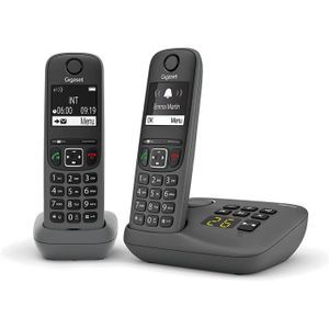 Téléphone fixe Gigaset A695A Duo - Telephone sans fil avec repond