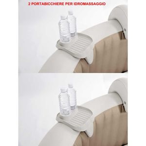 ENTRETIEN DE PISCINE Porte-bouteille pour Spa Intex - 2 Porte-bicchiere pour Piscine Idromassaggio