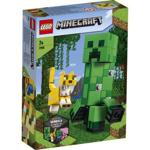 ASSEMBLAGE CONSTRUCTION LEGO® Minecraft™ 21156 - Bigfigurine Creeper™ et o
