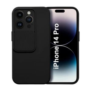 COQUE - BUMPER Coque Cam Slide couleur Noir Pour iPhone 14 Pro Li