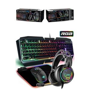 Pack de périphériques gaming - Spirit Of Gamer - PRO-MK500 - Souris RGB - Clavier RGB - Tapis souris RGB