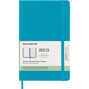 Moleskine - Agenda Journalière Planner 2023-2024, 18 Mois, Couverture  Souple, Format Large 13 x 21 cm, Couleur Noir : : Livres