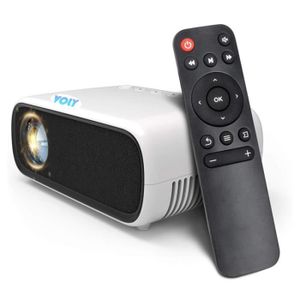 Vidéoprojecteur VOLY Mini Videoprojecteur Portable - Compatible HDMI, USB, AV - 800 Lumens - Cinéma Maison - Blanc