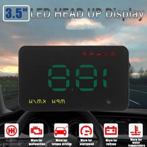 AFFICHAGE PARE-BRISE Ywei 3.5 Pouces Auto HUD Head Up Display OBD GPS U