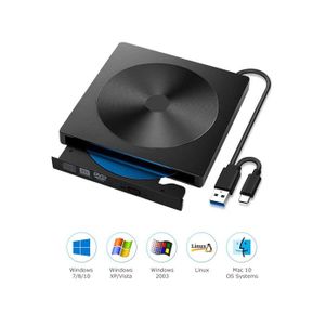 Lecteur de Disque Blu-Ray Portable, PS4 Slim Lecteur Lecteurs Blu-Ray  Boîtier de Remplacement pour Console de Jeu Lecteur de DVD Lecteur de  CD-ROM