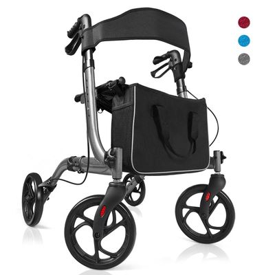 Déambulateur 4 Roues AREBOS Avec Siège - Pliable, Max 136 Kg, Réglable, Neuf