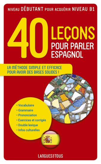 40 lecons pour parler espagnol cdiscount librairie
