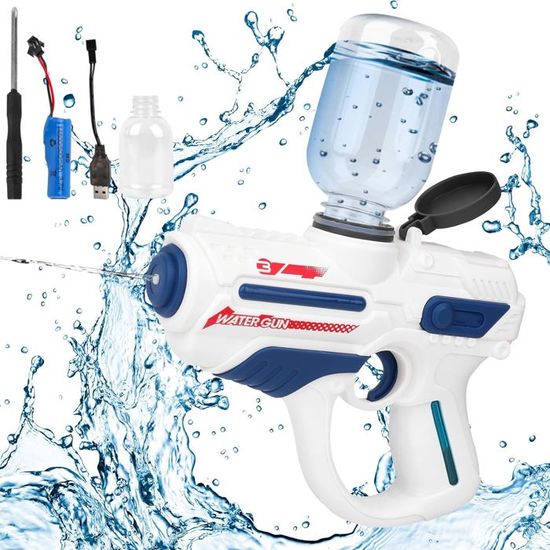 Pistolet à Eau Électrique Puissant Aquashot 2025 - Automatique Pour Enfants Et Adultes, Idéal Piscine Et Jeux Extérieurs