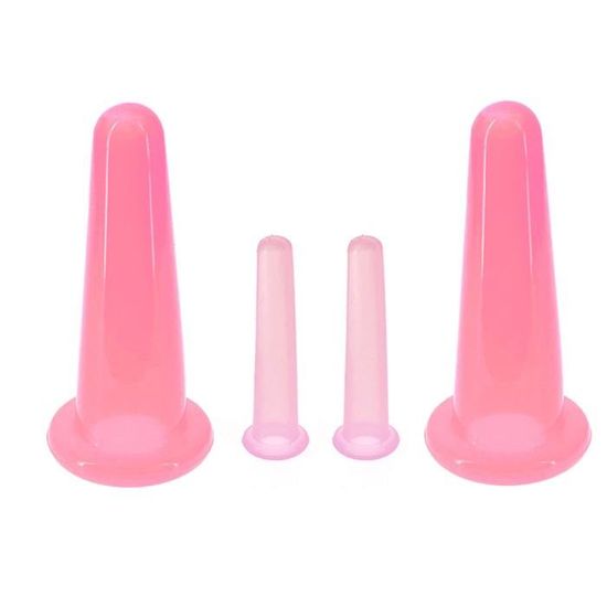 Lot 8 Ventouses Silicone Visage & Corps + Brosse Exfoliante – Anti-Cellulite, Massage Drainage, Rides, Silicone Alimentaire