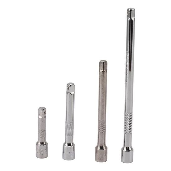 Jeu De 3 Rallonges à Douille 3/8" - Extensions Cliquet 75mm 150mm 250mm En Acier Chrome Vanadium