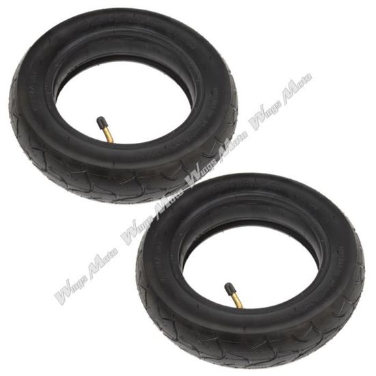2 Chambres à Air 10x2.50 Pour Scooter Électrique - Valve TR87 | Compatible 36V-48V 400W-800W | Caoutchouc Butyle