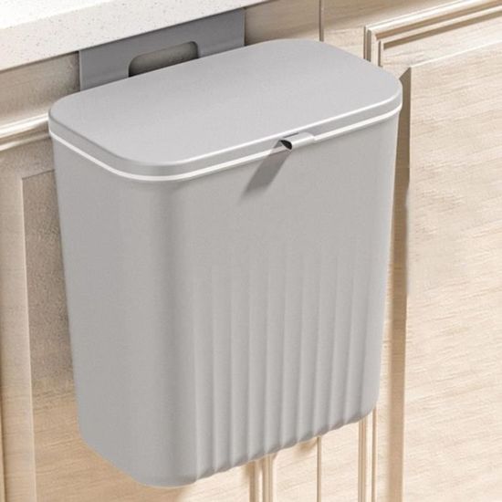 Poubelle Murale Avec Couvercle 26x23,5x16cm - Parfaite Pour Cuisine, Salle De Bain, Camping-car