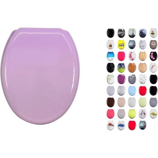 Abattant wc rose poudre store