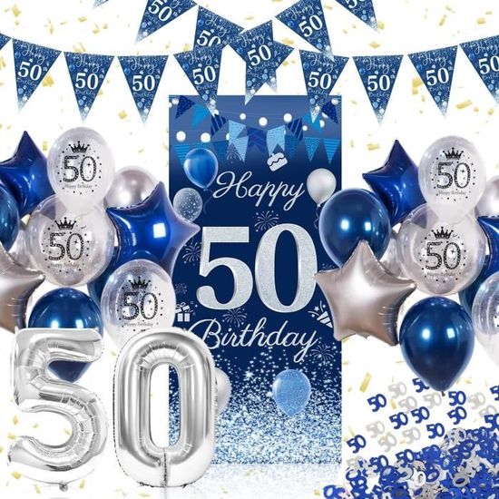 Brett A4 Aufkleber "Joyeux Anniversaire 50 Jahre" – Fertig Geschnitten, Für Glatte Oberflächen