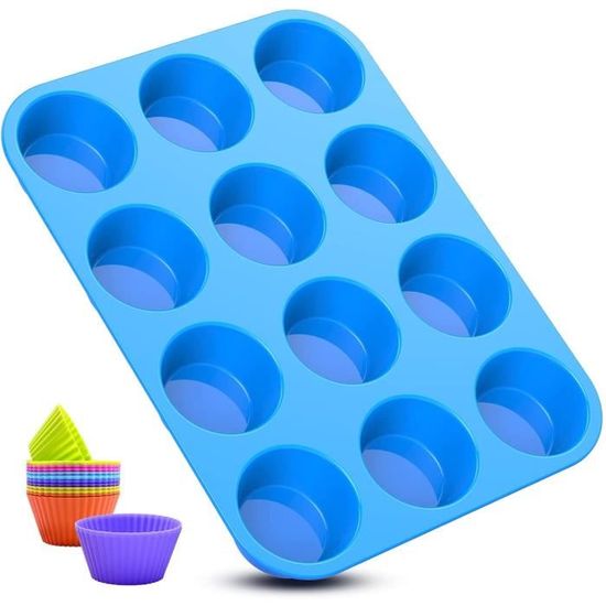 Lot De 3 Moules Silicone 6 Empreintes Fleurs - Pour Savons, Gâteaux, Muffins - Résistance -40°C à 230°C