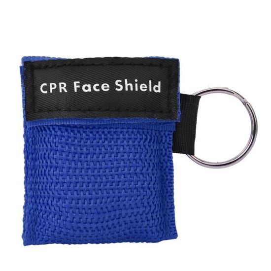 Lot De 6 Masques De Réanimation RCR (RCP) Avec Porte-clés - Bouclier Facial D'urgence En Option Couleur