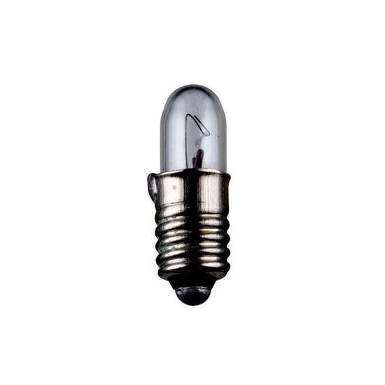 Ampoule Tubulaire Miniature 0,6 W Culot E5,5 12 V (DC) 50 mA H 15 mm D 4,7mm